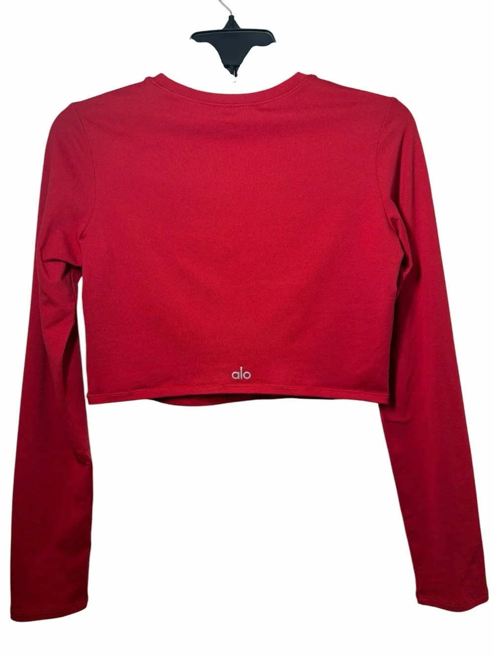 Alo Alosoft Crop Finesse Long Sleeve Workout Top